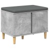 Banc d'entrée avec coussin Gris Béton 60 x 38 x 46 cm 536663536663