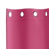 Rideaux occultants avec anneaux 2 pcs Rose vif 140 x 140 cm 536665536665