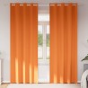 Rideaux occultants avec anneaux 2 pcs Orange vif 260 x 140 cm 536666536666