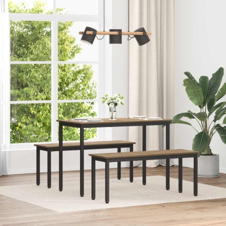 banc Chêne artisan 110 x 35 x 45 cm Bois d'ingénierie 536667536667
