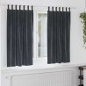 Rideaux occultants 2 pcs Gris foncé 140 x 175 cm Velours 536669536669