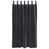 Rideaux occultants 2 pcs Gris foncé 140 x 175 cm Velours 536669536669