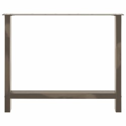 Pieds de table à manger en acier naturel 2 pièces 100 x (72-73) cm Acier 536673536673
