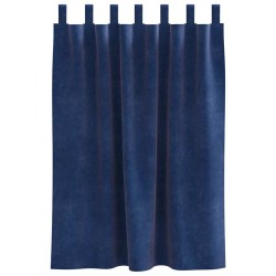 Rideaux occultants 2 pcs Bleu foncé 140 x 140 cm Velours 536678536678