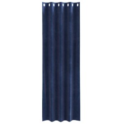 Rideaux occultants 2 pcs Bleu foncé 140 x 225 cm Velours 536684536684