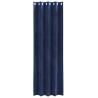 Rideaux occultants 2 pcs Bleu foncé 140 x 225 cm Velours 536684536684