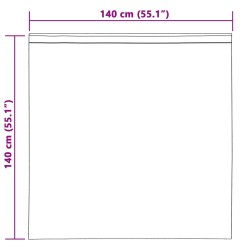 Rideaux occultants 2 pcs Gris foncé 140 x 140 cm Velours 536685536685