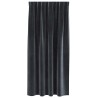 Rideaux occultants 2 pcs Gris foncé 140 x 175 cm Velours 536686536686