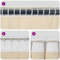 Rideaux occultants 2 pcs Gris foncé 140 x 175 cm Velours 536686536686