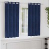 Rideaux occultants 2 pcs Bleu foncé 140 x 175 cm Velours 536689536689