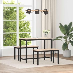 banc Naturel 80 x 35 x 45 cm Bois de pin massif 536691536691