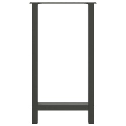 Pieds de table de bar Anthracite 2 pièces 50 x (90-91) cm Acier 536693536693