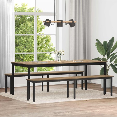 banc Chêne artisan 200 x 35 x 45 cm Bois d'ingénierie 536694536694