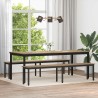 banc Chêne artisan 200 x 35 x 45 cm Bois d'ingénierie 536694536694
