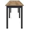 banc Chêne artisan 200 x 35 x 45 cm Bois d'ingénierie 536694536694