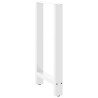 Pieds de table de bar Blanc 2 pièces 50 x (90-91) cm Acier 536695536695