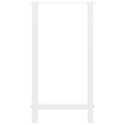 Pieds de table de bar Blanc 2 pièces 50 x (90-91) cm Acier 536695536695