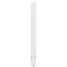 Pieds de table de bar Blanc 2 pièces 50 x (90-91) cm Acier 536695536695