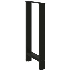 Pieds de table de bar Noir 2 pièces 50 x (90-91) cm Acier 536696536696