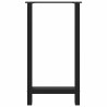 Pieds de table de bar Noir 2 pièces 50 x (90-91) cm Acier 536696536696