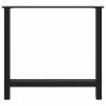 Pieds de table à manger Noir 2 pièces 80 x (72-73) cm Acier 536698536698