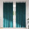 Rideaux occultants 2 pcs Vert foncé 140 x 245 cm Velours 536701536701