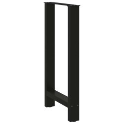 Pieds de table de bar Noir 2 pièces 40 x (90-91) cm Acier 536709536709