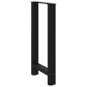 Pieds de table de bar Noir 2 pièces 40 x (90-91) cm Acier 536709536709