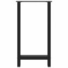 Pieds de table de bar Noir 2 pièces 40 x (90-91) cm Acier 536709536709