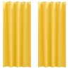 Rideaux occultants avec anneaux 2 pcs Jaune moutarde 536713536713