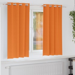Rideaux occultants avec anneaux 2 pcs Orange vif 175 x 140 cm 536714536714
