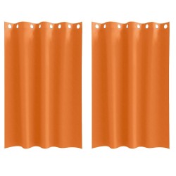 Rideaux occultants avec anneaux 2 pcs Orange vif 175 x 140 cm 536714536714
