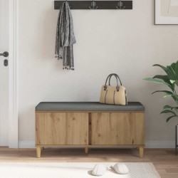 Banc d'entrée avec coussin Chêne Artisanal 100 x 38 x 46 cm 536715536715