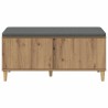 Banc d'entrée avec coussin Chêne Artisanal 100 x 38 x 46 cm 536715536715