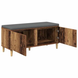 Banc d'entrée avec coussin Bois ancien 100 x 38 x 46 cm 536718536718