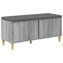 Banc d'entrée avec coussin Gris Sonoma 100 x 38 x 46 cm 536719536719