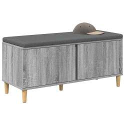 Banc d'entrée avec coussin Gris Sonoma 100 x 38 x 46 cm 536719536719