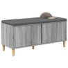 Banc d'entrée avec coussin Gris Sonoma 100 x 38 x 46 cm 536719536719