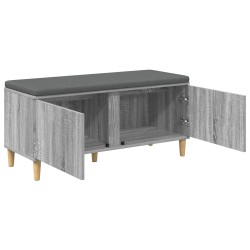 Banc d'entrée avec coussin Gris Sonoma 100 x 38 x 46 cm 536719536719