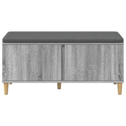 Banc d'entrée avec coussin Gris Sonoma 100 x 38 x 46 cm 536719536719