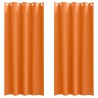 Rideaux occultants avec anneaux 2 pcs Orange vif 245 x 140 cm 536723536723