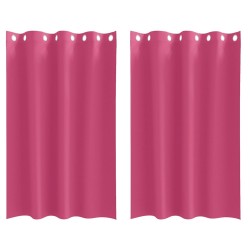 Rideaux occultants avec anneaux 2 pcs Rose vif 175 x 140 cm 536724536724