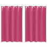 Rideaux occultants avec anneaux 2 pcs Rose vif 175 x 140 cm 536724536724