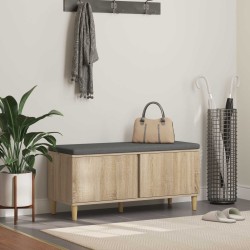 Banc d'entrée avec coussin Chêne Sonoma 100 x 38 x 46 cm 536725536725