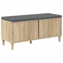 Banc d'entrée avec coussin Chêne Sonoma 100 x 38 x 46 cm 536725536725
