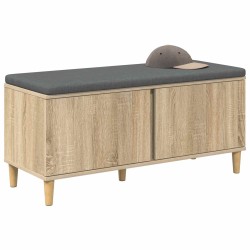Banc d'entrée avec coussin Chêne Sonoma 100 x 38 x 46 cm 536725536725