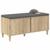 Banc d'entrée avec coussin Chêne Sonoma 100 x 38 x 46 cm 536725536725