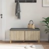 Banc d'entrée avec coussin Chêne Sonoma 100 x 38 x 46 cm 536725536725
