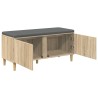 Banc d'entrée avec coussin Chêne Sonoma 100 x 38 x 46 cm 536725536725