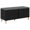 Banc d'entrée avec coussin Chêne Noir 100 x 38 x 46 cm 536726536726